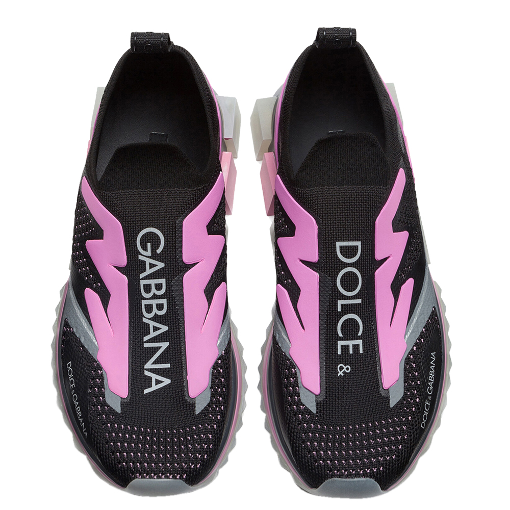 

Dolce & Gabbana Black Sorrento Logo Sneakers Size