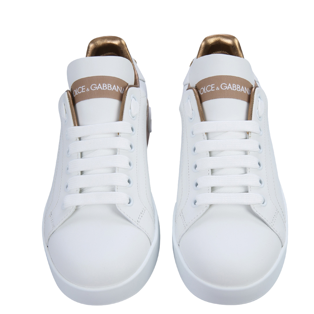 

Dolce & Gabbana White Portofino Sneakers Size EU