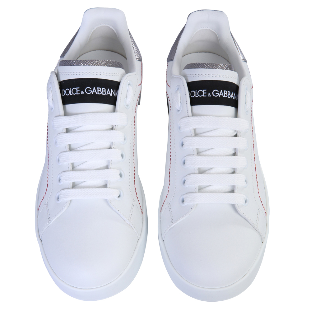 

Dolce & Gabbana White Portofino Sneakers Size EU