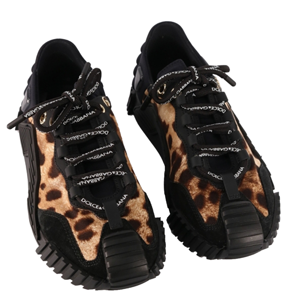 

Dolce & Gabbana Leopard-print Cotton Ns1 Slip-on Sneaker Size, Multicolor