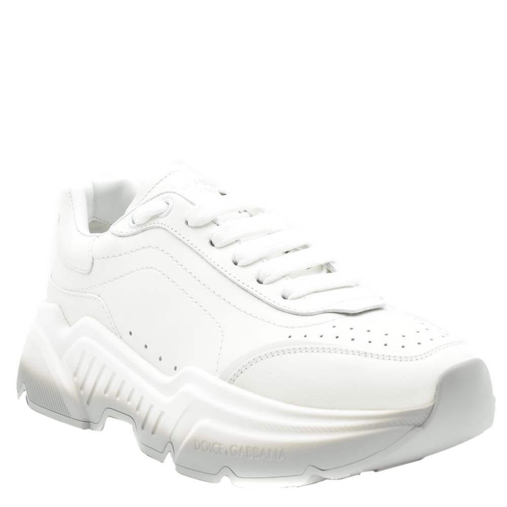 

Dolce & Gabbana White Leather Sneakers Size EU