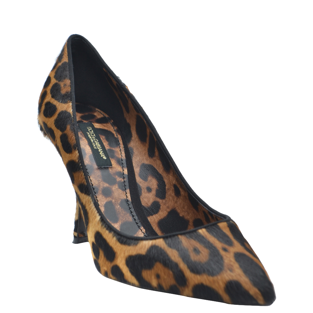 

Dolce & Gabbana Leopard Print Pointed Toe Pumps Size EU, Black