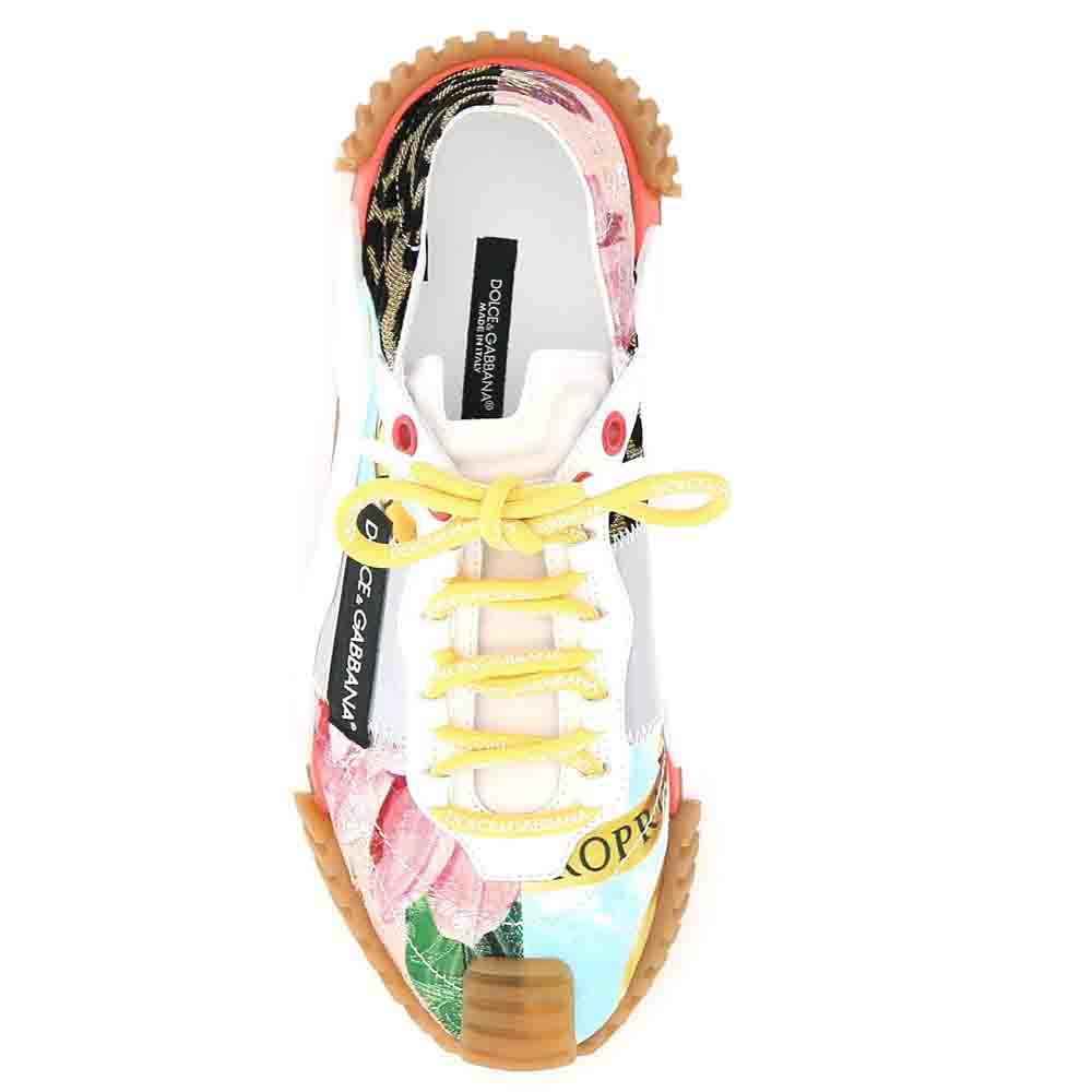 

Dolce & Gabbana Multicolor Patchwork fabric NS1 slip-on Sneakers Size IT