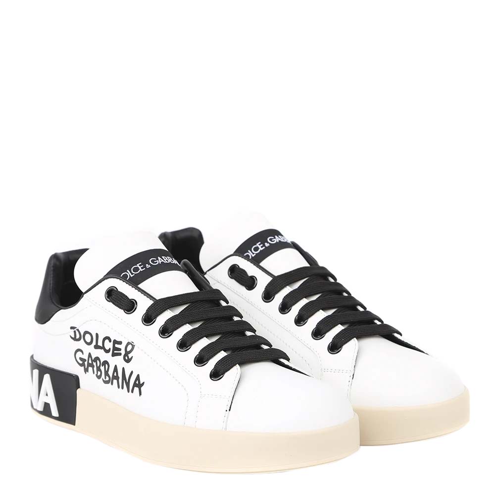 

Dolce & Gabbana White Portofino Sneakers Size EU