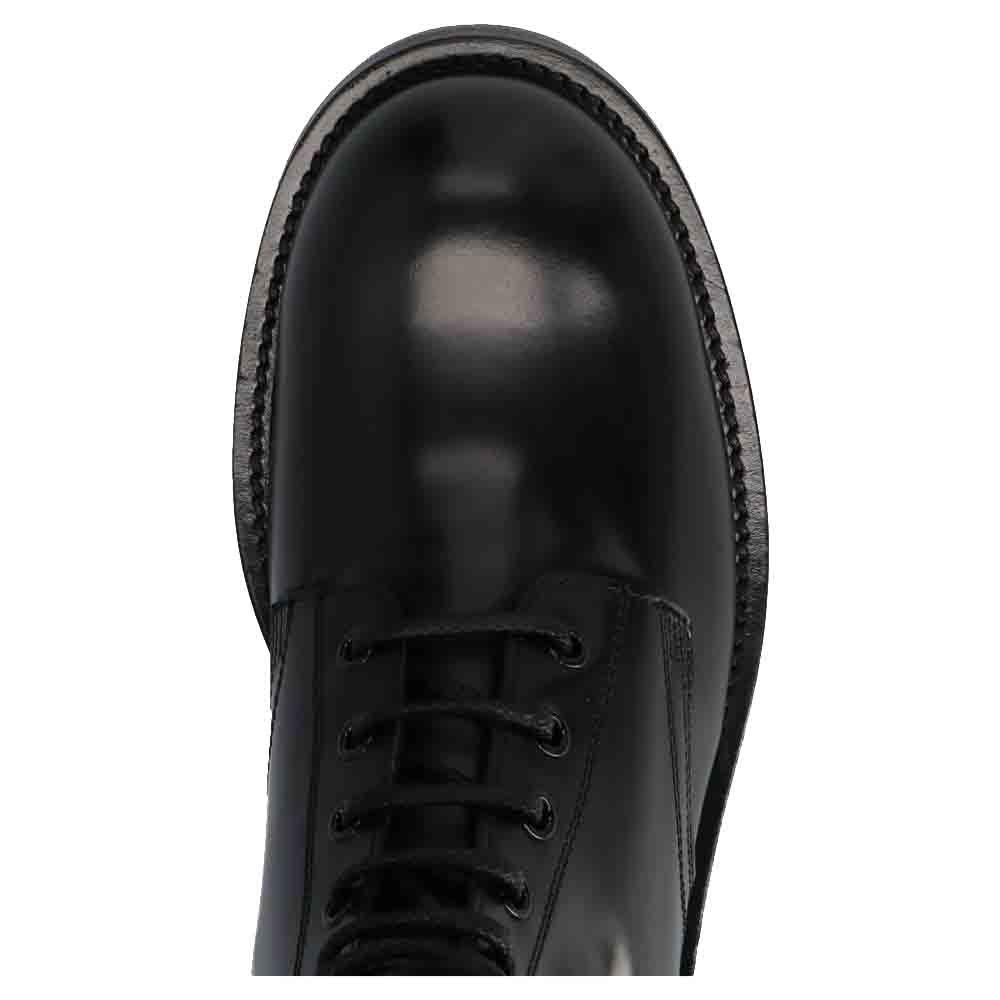 

Dolce & Gabbana Black Polished calfskin combat Boots Size EU