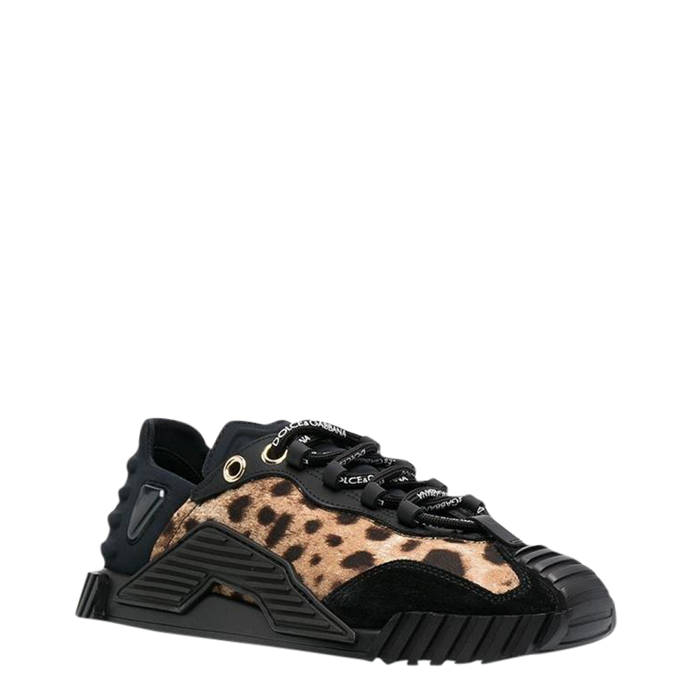 

Dolce & Gabbana Black/Brown NS1 Leopard Sneakers Size EU