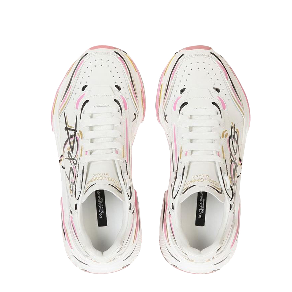 

Dolce & Gabbana Multicolor Hand-Painted Daymaster Sneakers Size EU