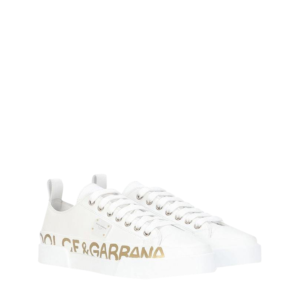 

Dolce & Gabbana White Portofino Sneakers Size EU