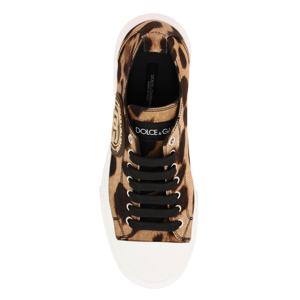 

Dolce & Gabbana Cotton Drill leopard print Portofino Light Sneakers Size IT, Multicolor
