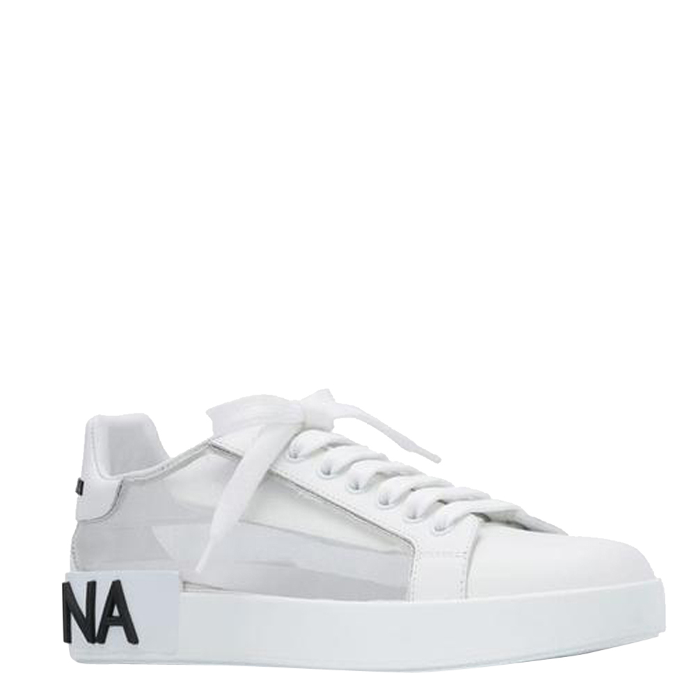 

Dolce & Gabbana White Portofino Sneakers Size EU