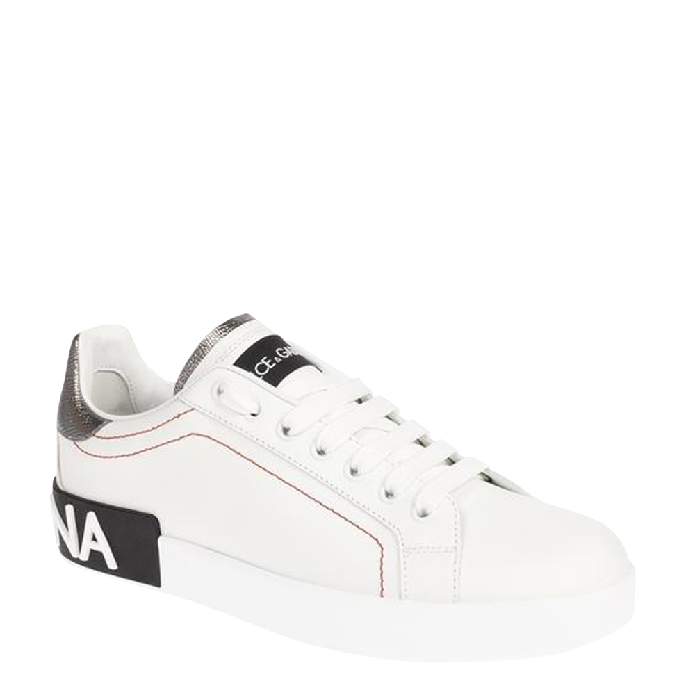 

Dolce & Gabbana White Portofino Sneakers Size EU