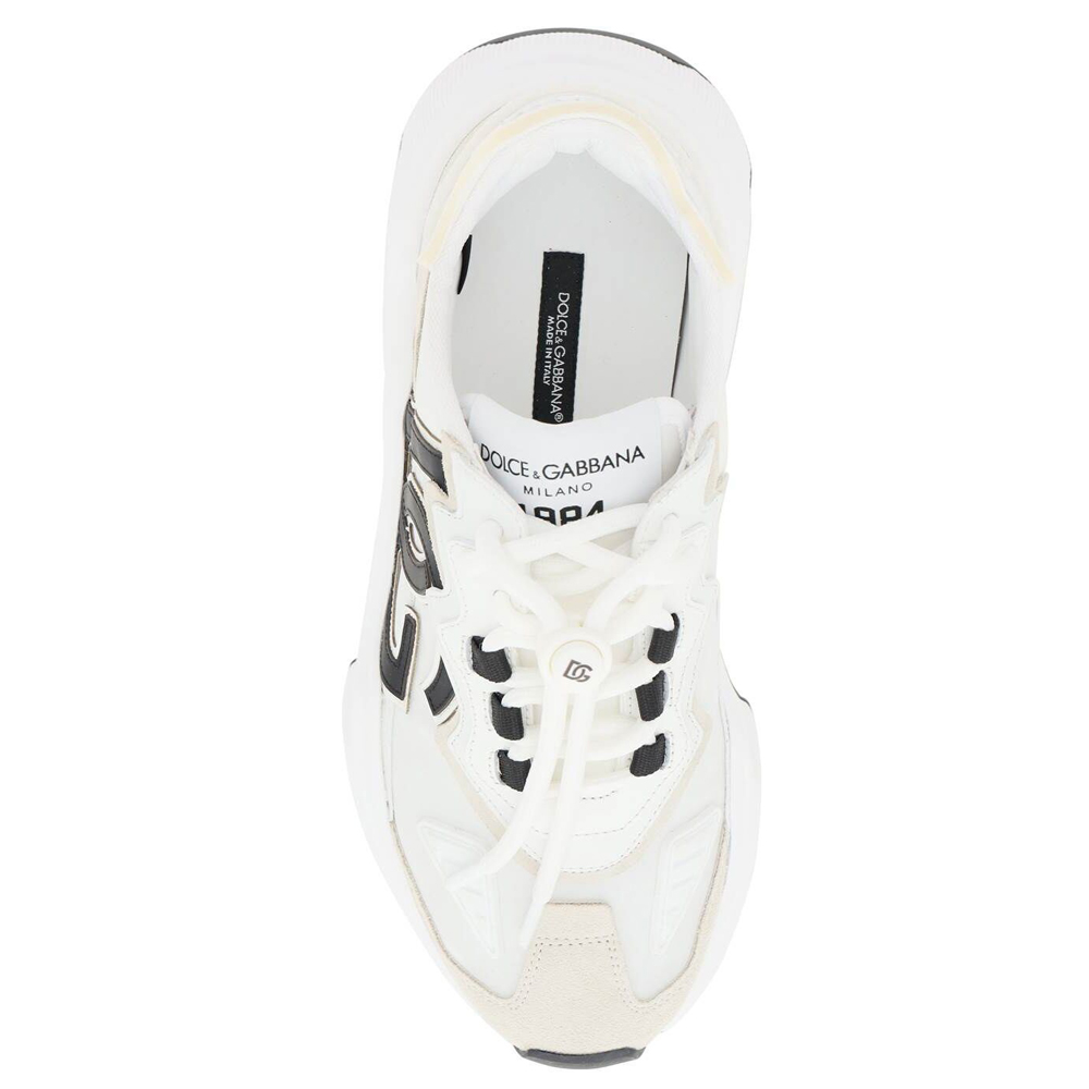 

Dolce & Gabbana White Mixed-materials Daymaster Sneakers Size IT