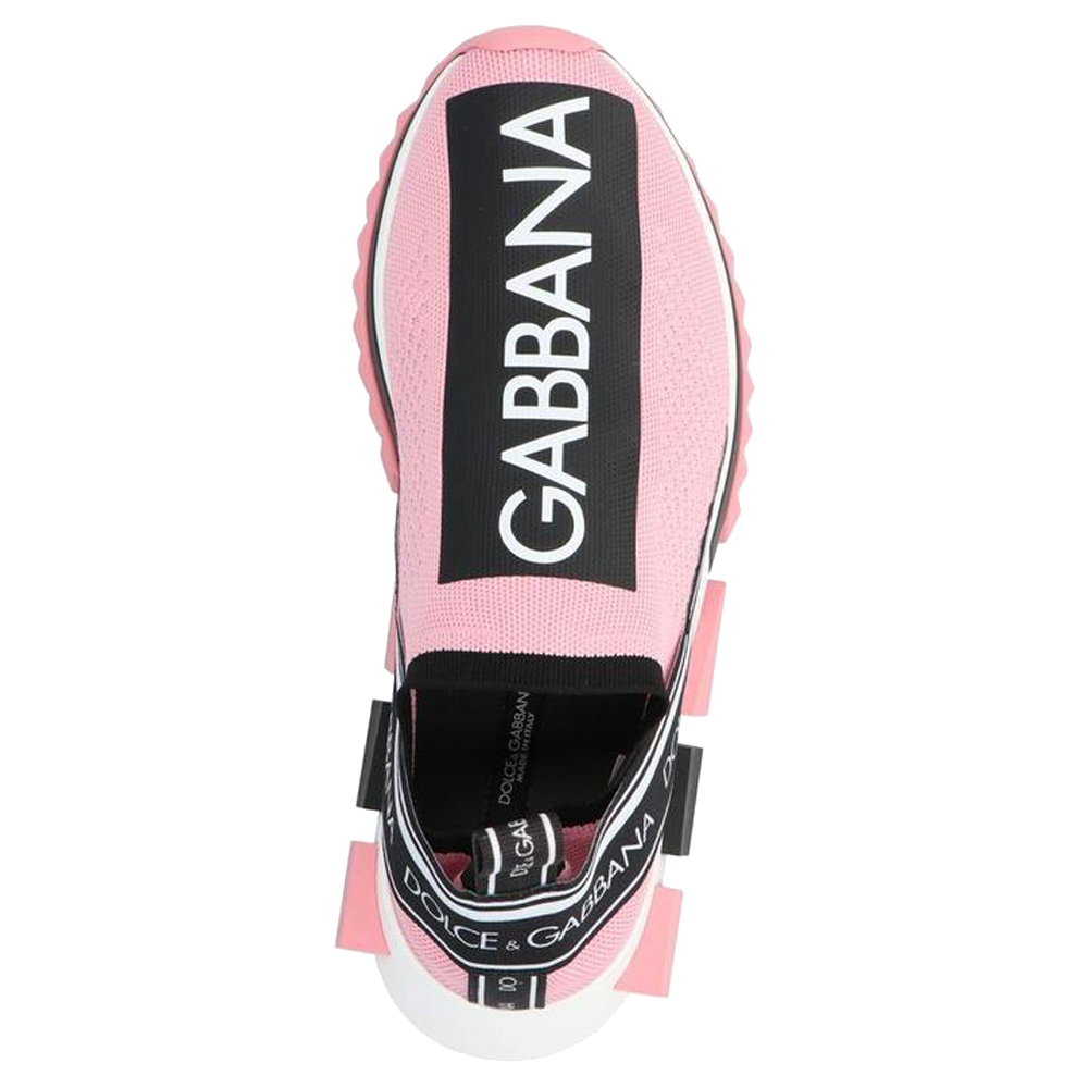 

Dolce & Gabbana Pink/Black Sorrento Sneakers Size EU