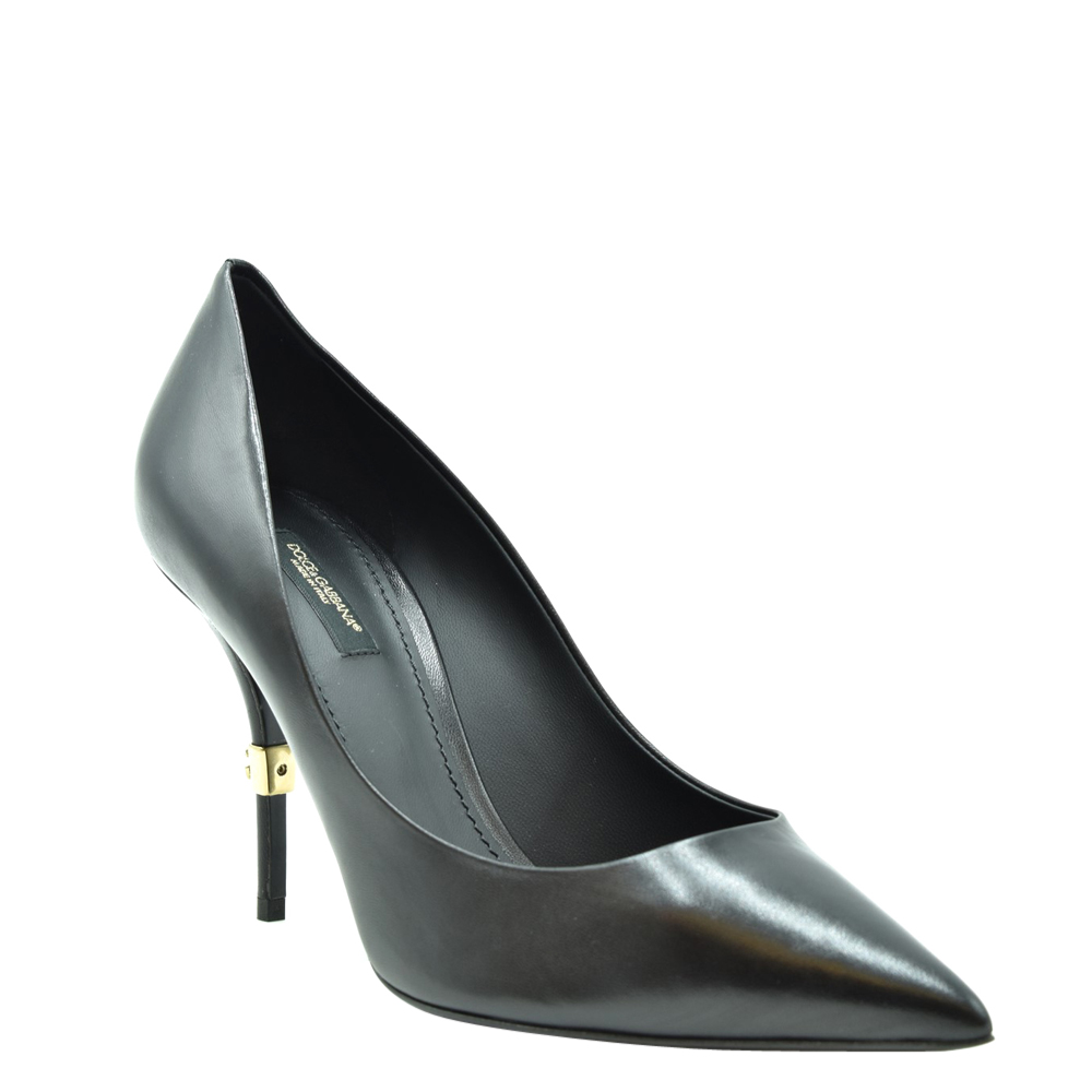 

Dolce & Gabbana Black Leather Pumps Size EU