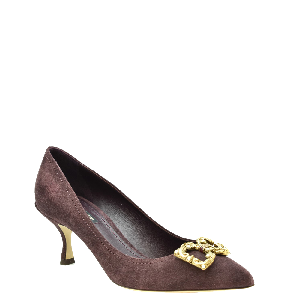 

Dolce & Gabbana Brown Suede DG Pumps Size EU