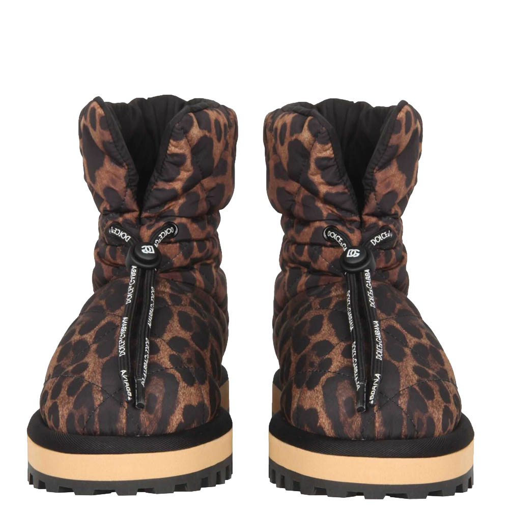 

Dolce & Gabbana Leopard Print Nylon Animalier Boots Size IT, Multicolor