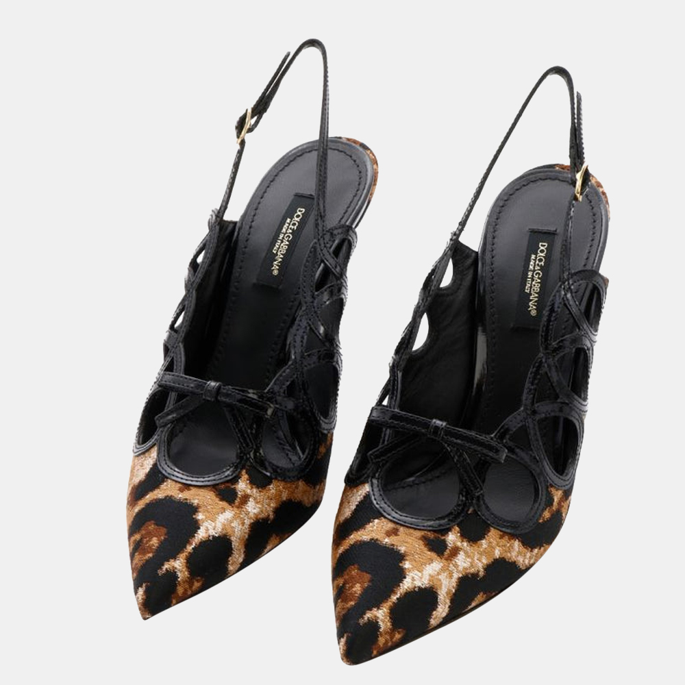

Dolce & Gabbana Leopard Sling Back Pumps EU, Multicolor