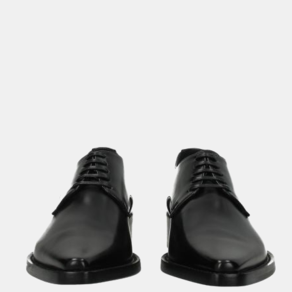 

Dolce & Gabbana Black Leather Lace up Derby Shoes Size US 6 EU