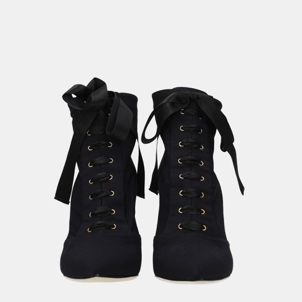 

Dolce & Gabbana Black Ankle Boots Size US 8 EU