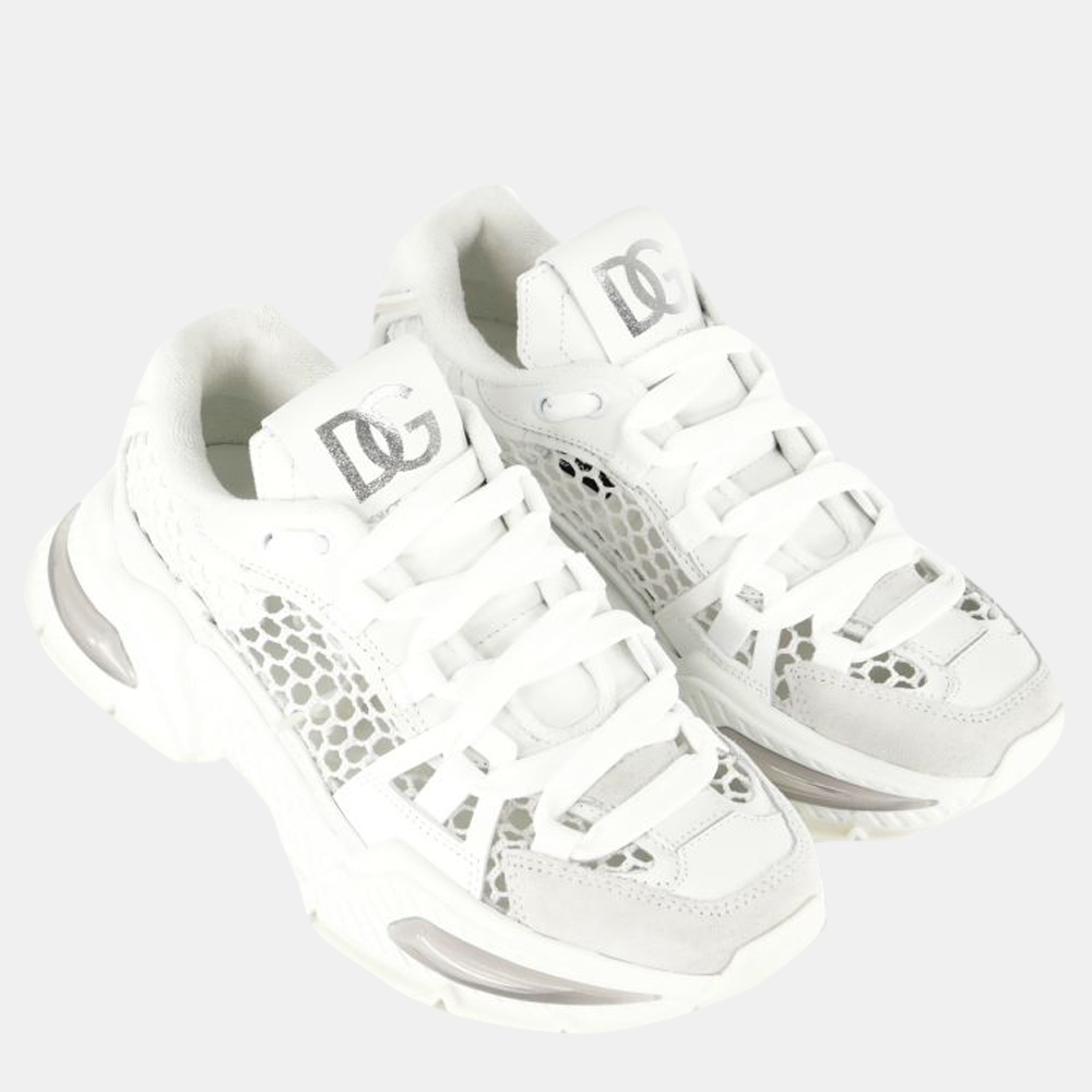 

Dolce & Gabbana White Air Master Sneakers EU