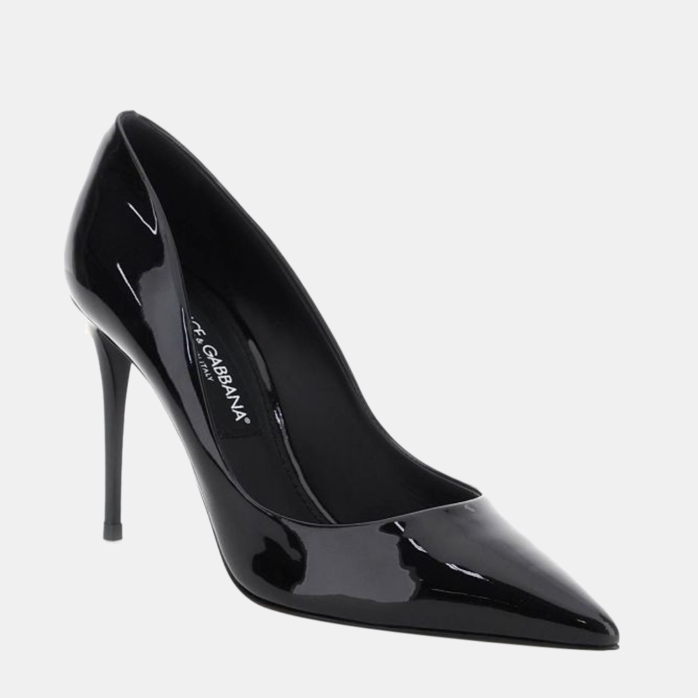 

Dolce & Gabbana Black Patent Leather Pumps Size EU