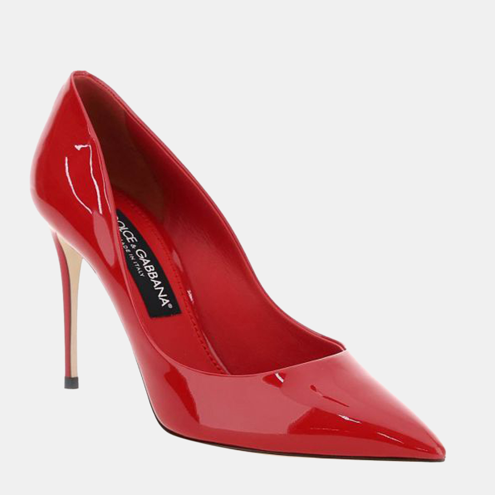 

Dolce & Gabbana Red Patent Leather Pumps Size EU