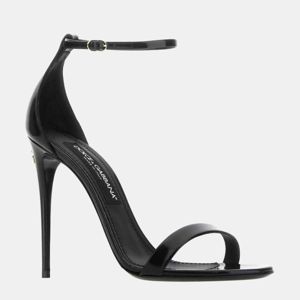 

Dolce & Gabbana Black Amber Sandals Size EU