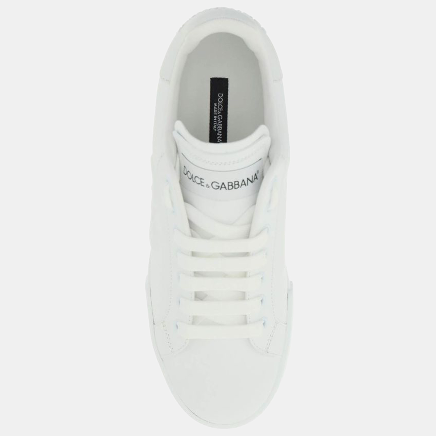 

Dolce & Gabbana White Logo Portofino Sneakers Size EU