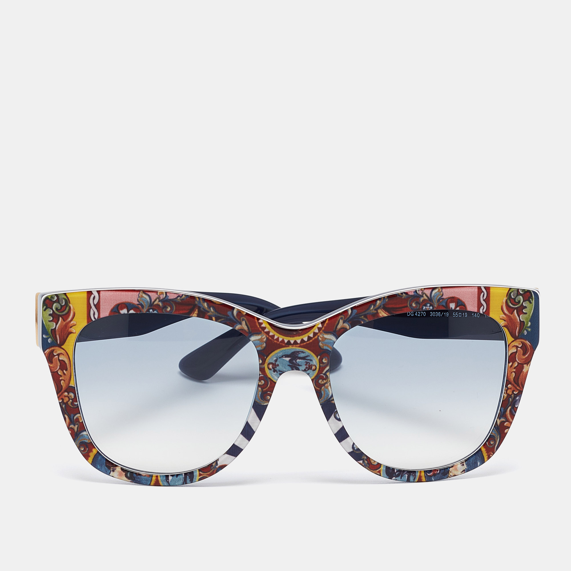 

Dolce & Gabbana Printed/Blue Gradient DG4270 Square Sunglasses, Multicolor