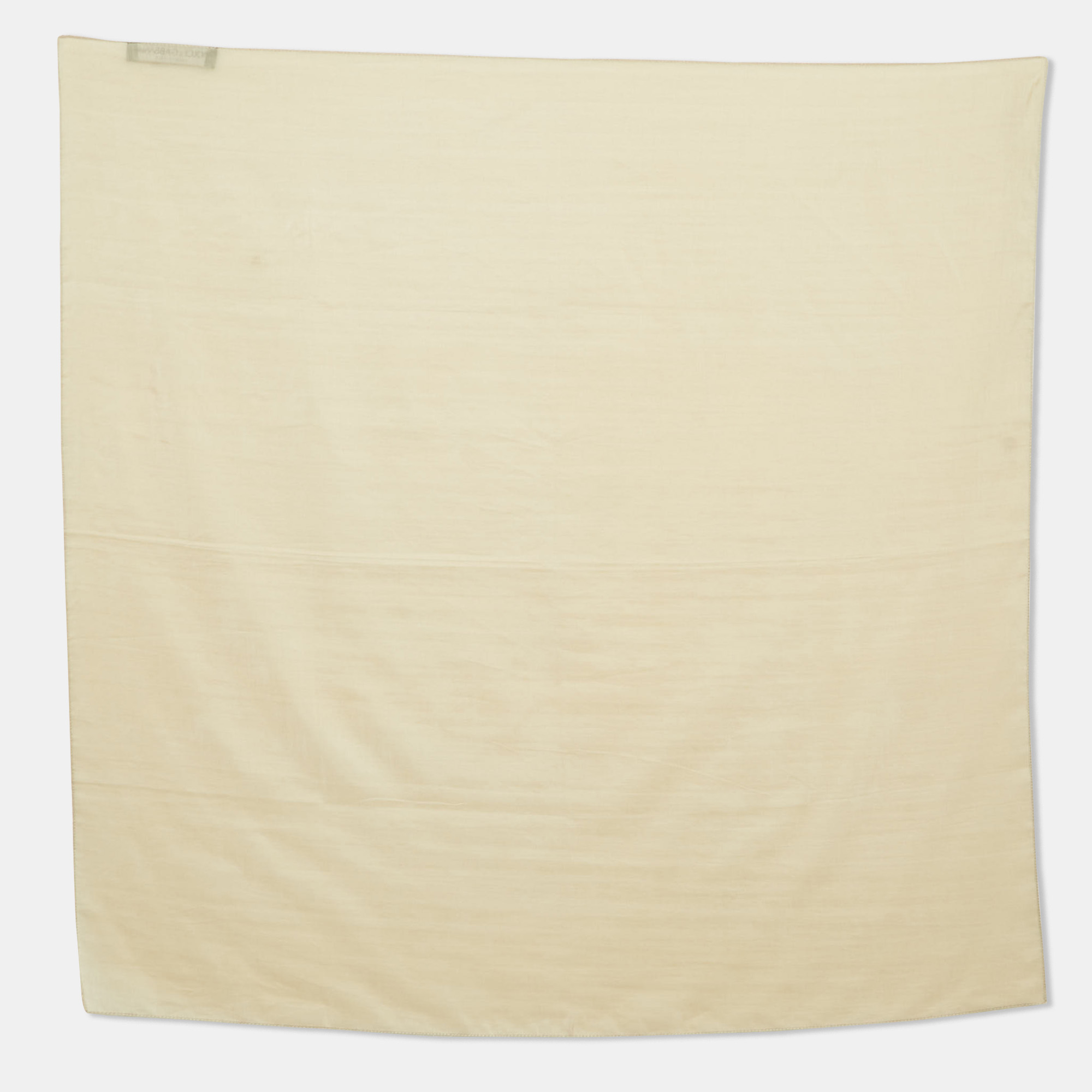 

Dolce & Gabbana Beige Silk Square Scarf