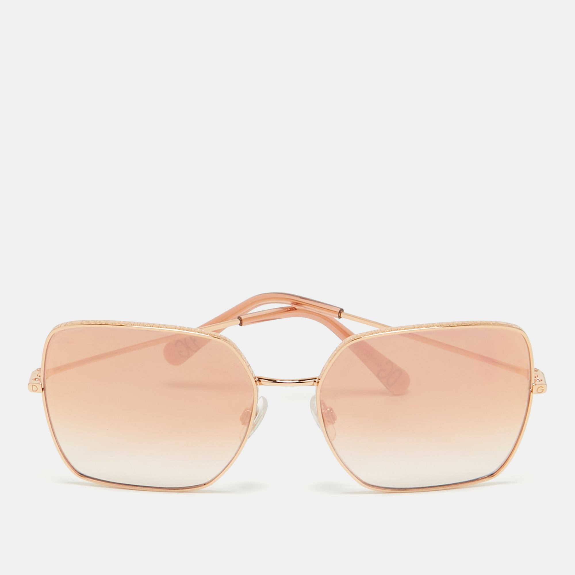 

Dolce & Gabbana Peach Gradient DG 2242 Butterfly Sunglasses, Orange