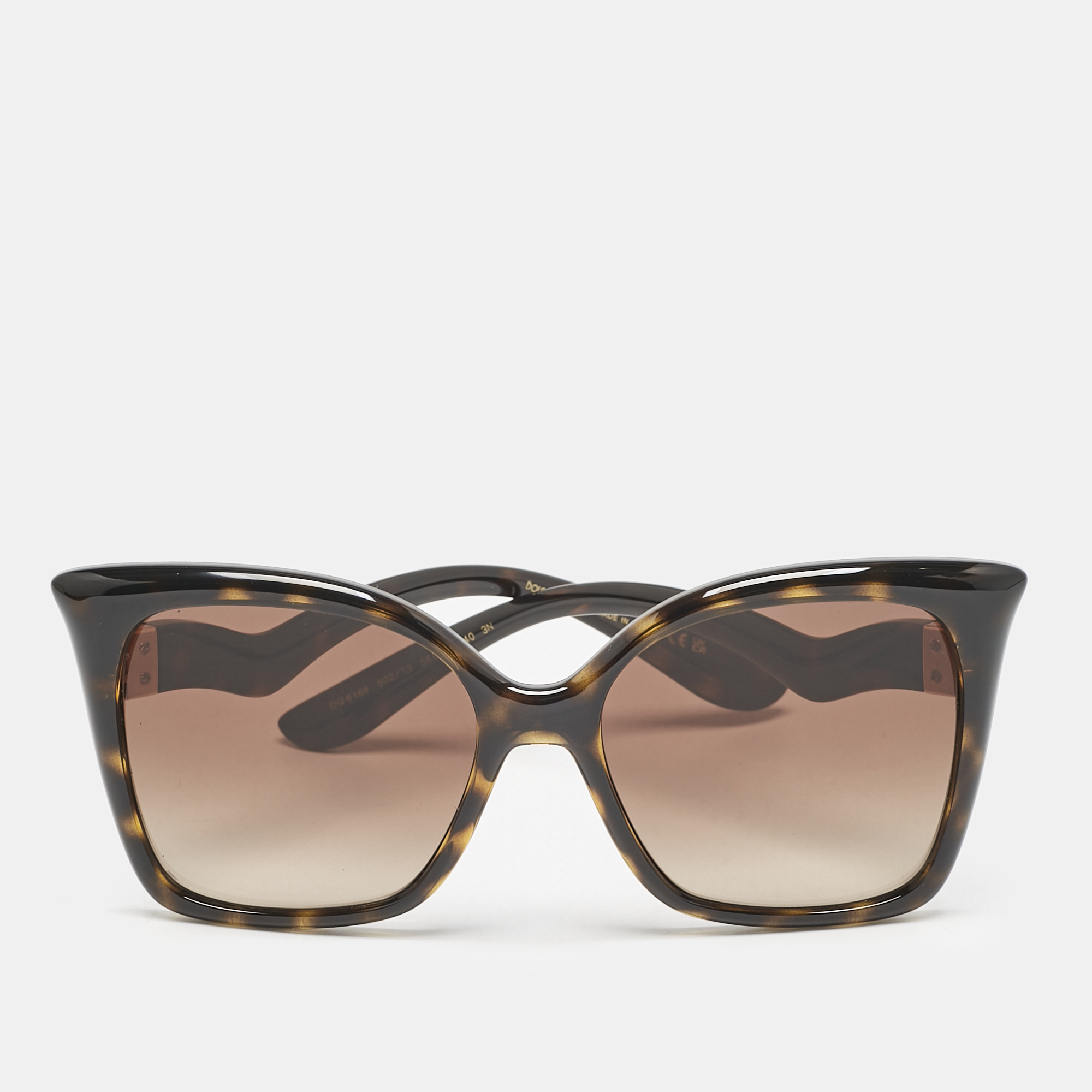 

Dolce & Gabbana Tortoise Brown Gradient DG 6168 Butterfly Sunglasses