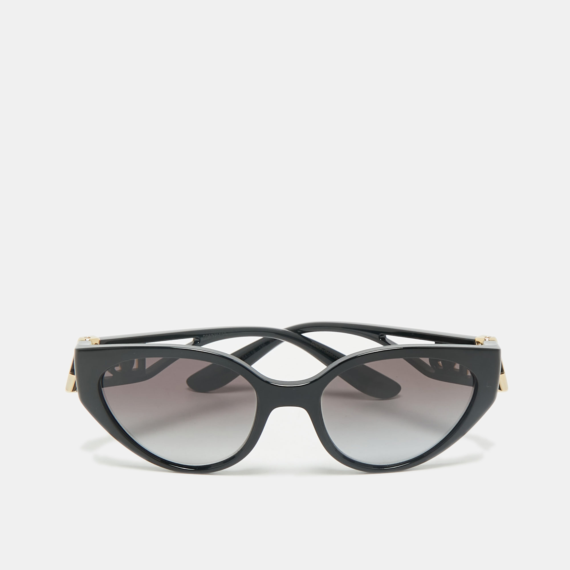 

Dolce & Gabbana Black Gradient DG6146 Logo Cat Eye Sunglasses
