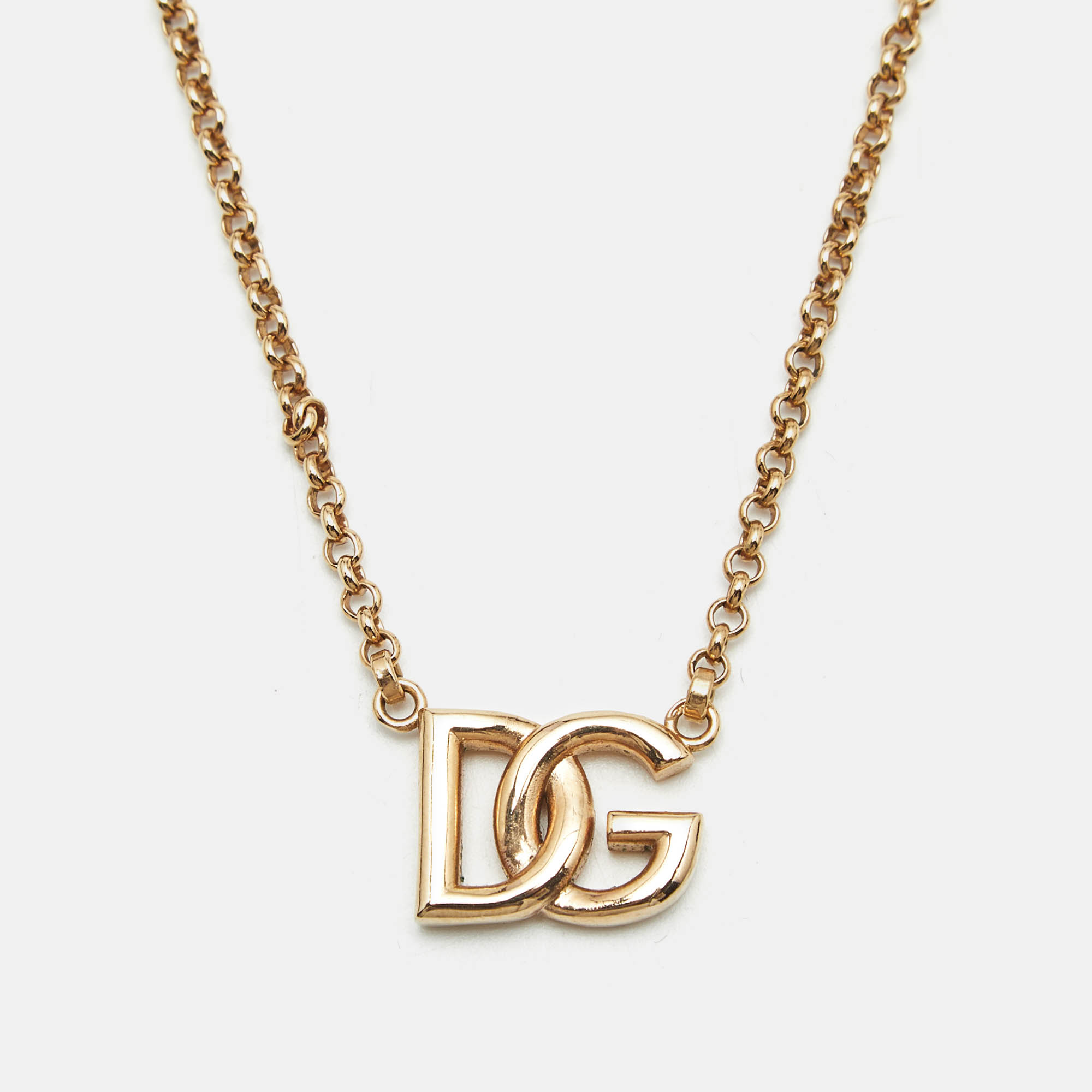 

Dolce & Gabbana DG Logo Gold Tone Necklace