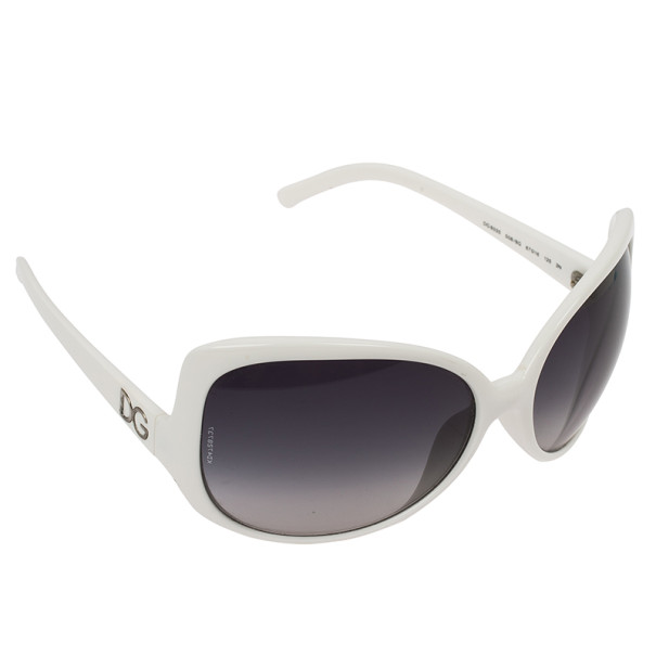 Dolce and Gabbana White Oversized Square Sunglasses Dolce & Gabbana | TLC