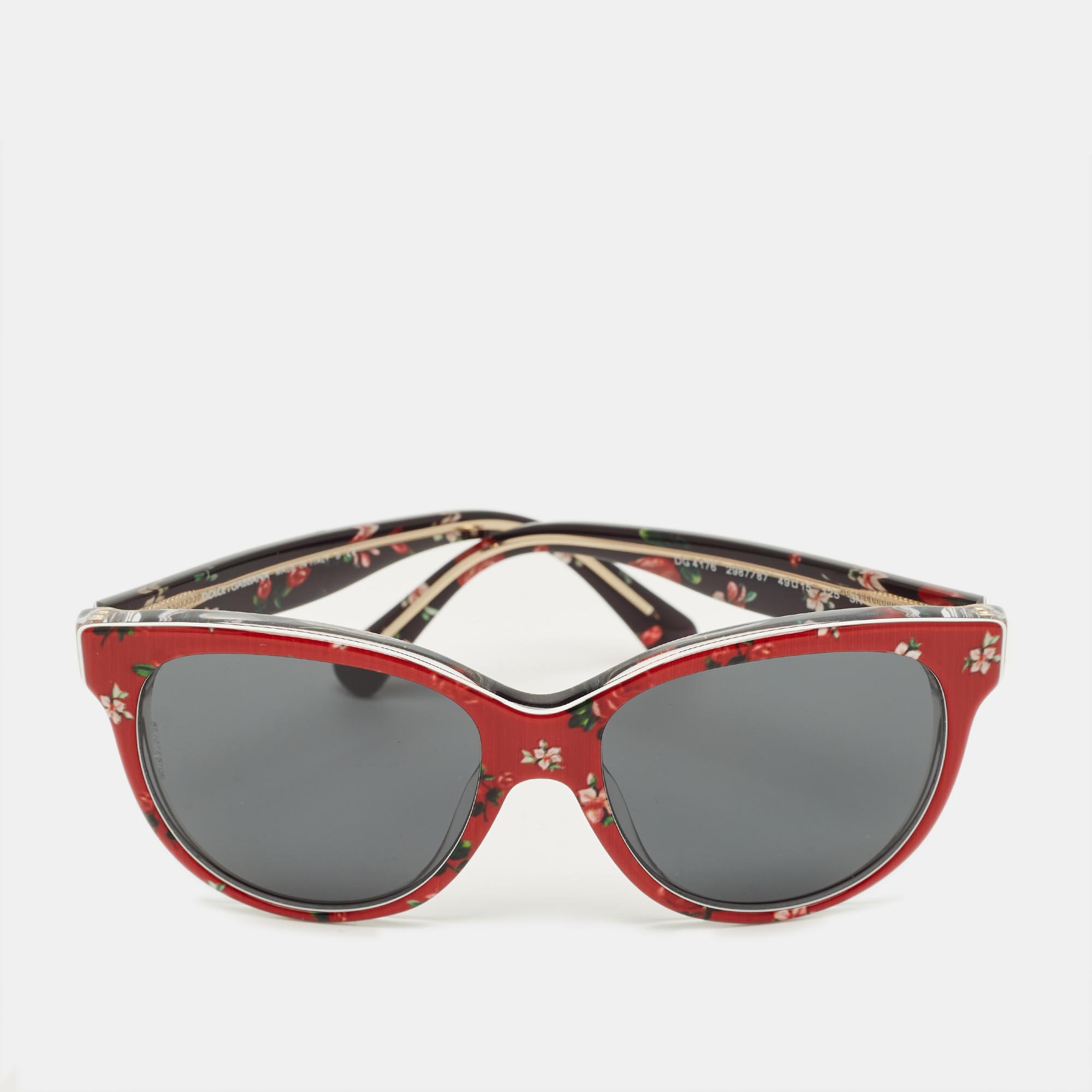 

Dolce & Gabbana Bambino Red/Black DG4176 Floral Frame Sunglasses
