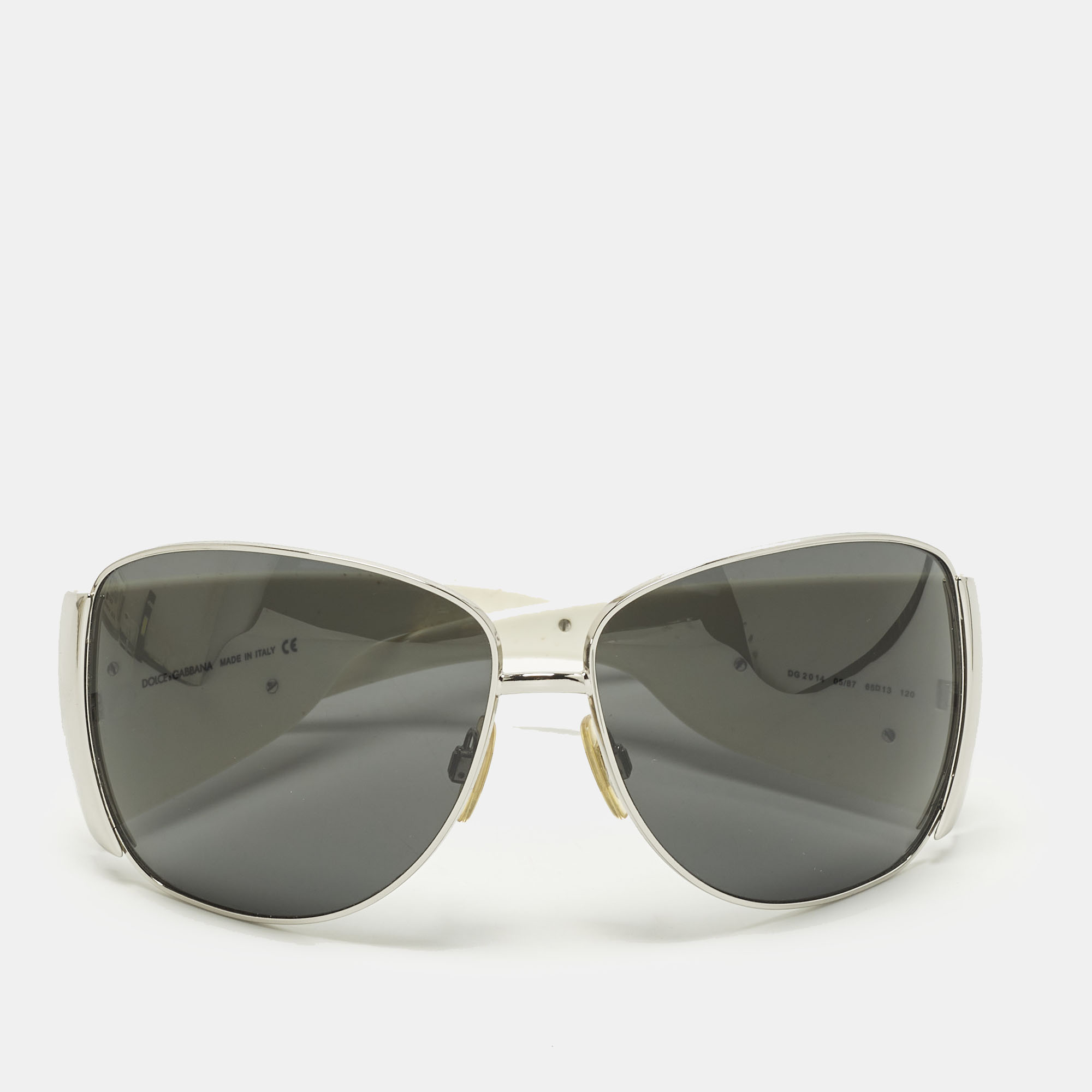 

Dolce & Gabbana White/Black DG2014 Oversized Sunglasses