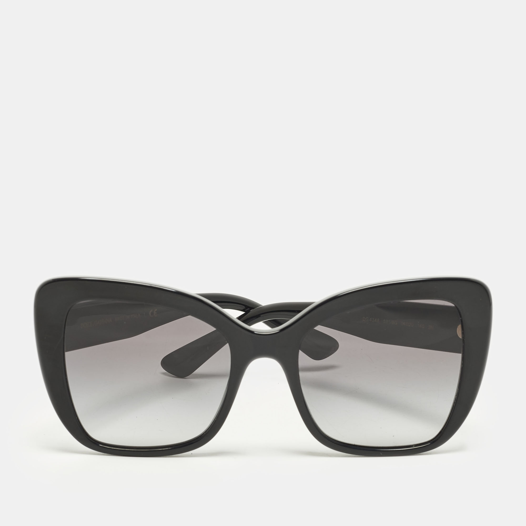 

Dolce & Gabbana Black Gradient DG 4348 Butterfly Sunglasses