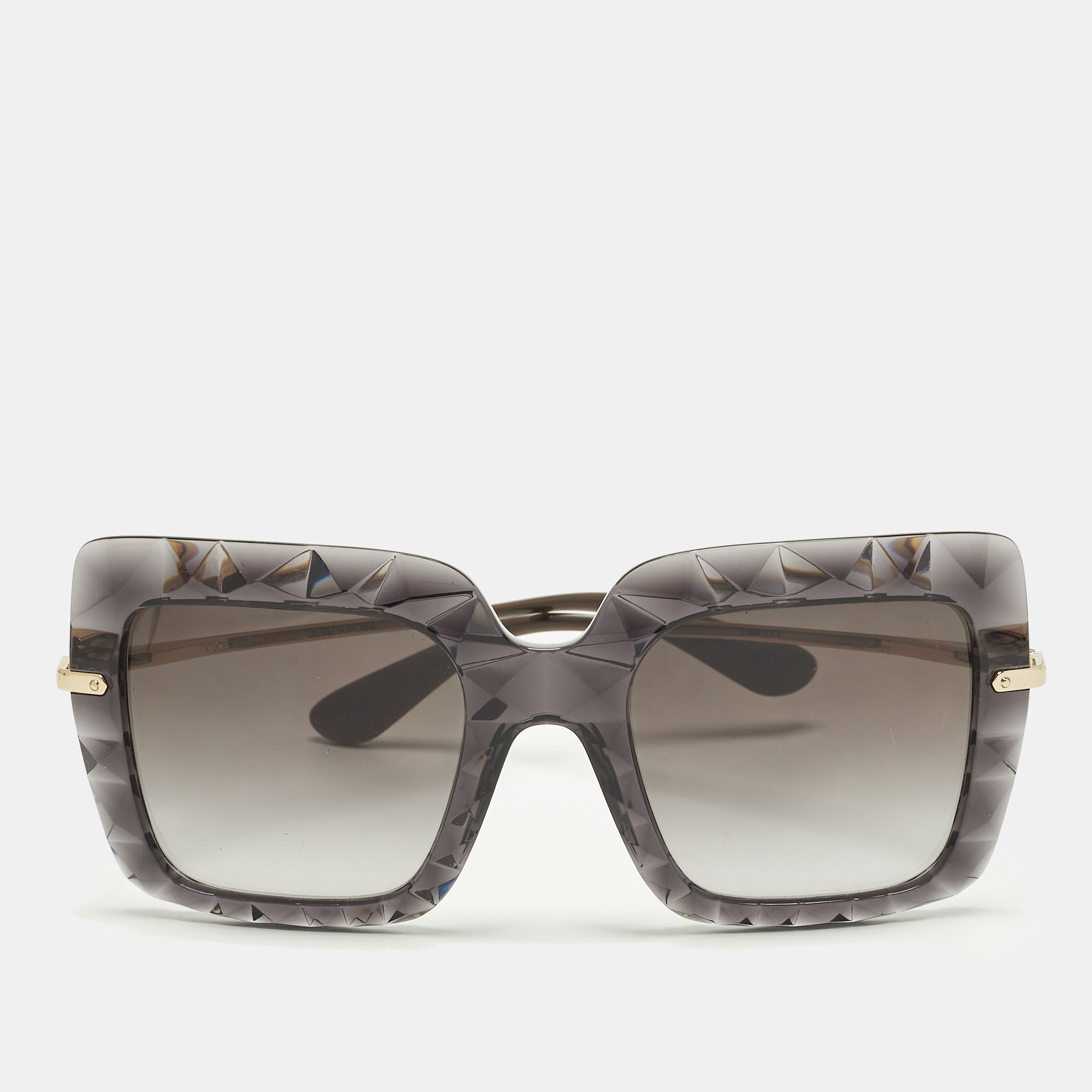 

Dolce & Gabbana Grey/Gold Tone Gradient DG6111 Square Sunglasses