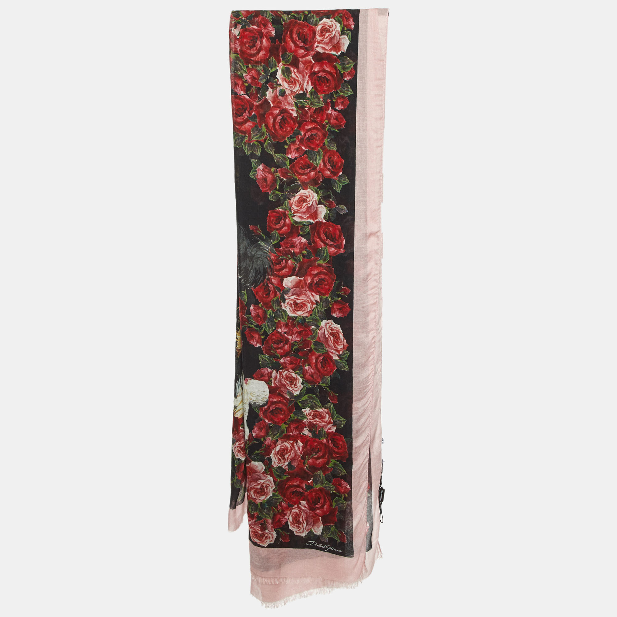 

Dolce & Gabbana Multicolor Floral Print Fabric Scarf