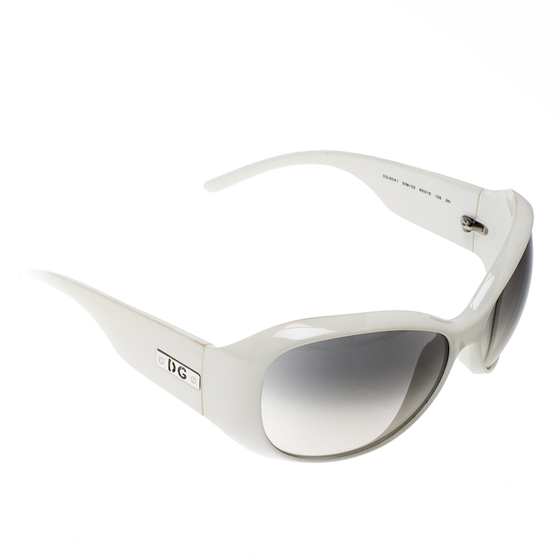 dolce and gabbana white sunglasses