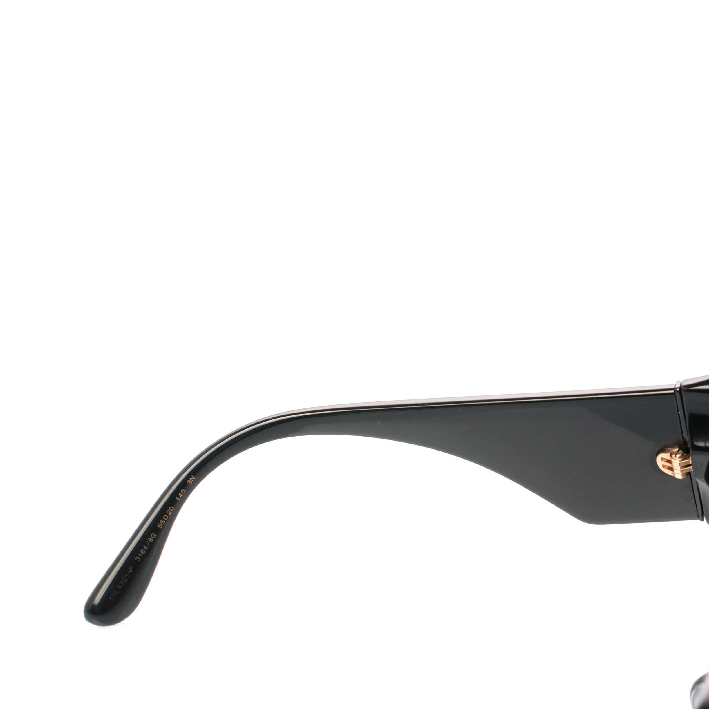 Pre Owned Dolce & Gabbana Rose Printed/ Black Gradient DG4321-F Rose Collection Cat Eye Sungalsses