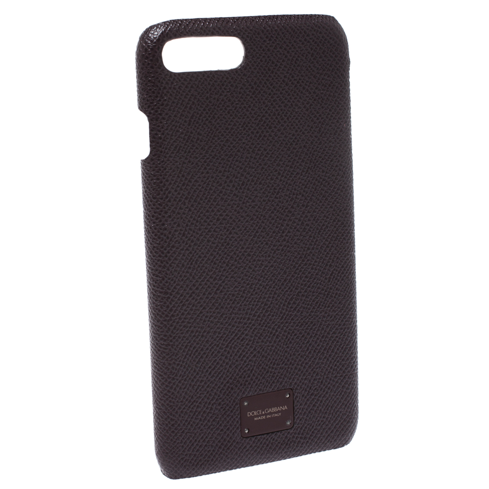 

Dolce and Gabbana Navy Burgundy Leather iPhone 7/8 Plus Case