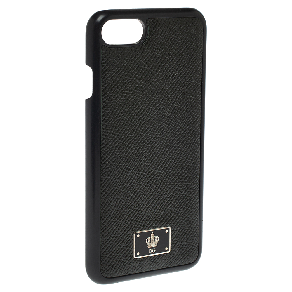 

Dolce & Gabbana Black Leather iPhone 7 Cover
