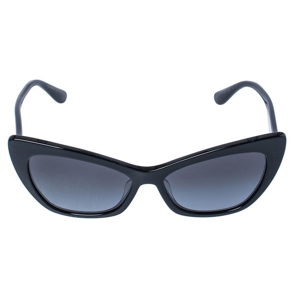 

Dolce & Gabbana Black/ Grey Gradient DG 4370-F Cat Eye Sunglasses
