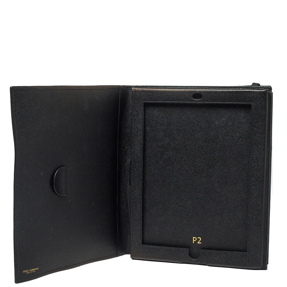 

Dolce & Gabbana Black Leather Ipad Case