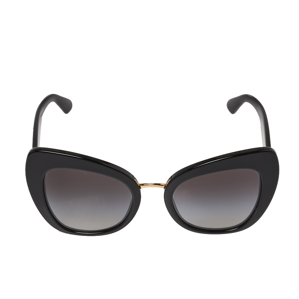 

Dolce & Gabbana Black/ Grey Gradient DG4319 Cat- Eye Sunglasses