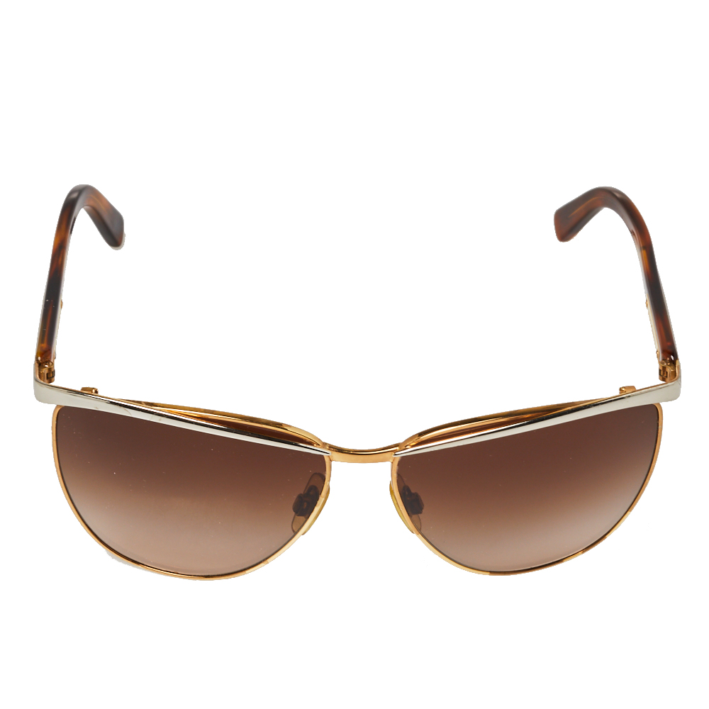 

Dolce & Gabbana x Madonna Two Tone/ Brown Gradient DG 2087 Aviator Sunglasses