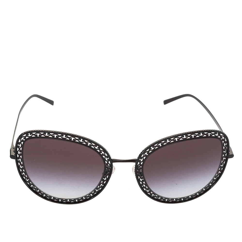 

Dolce & Gabbana Black Tone/ Grey Gradient DG 2226 Cat Eye Sunglasses