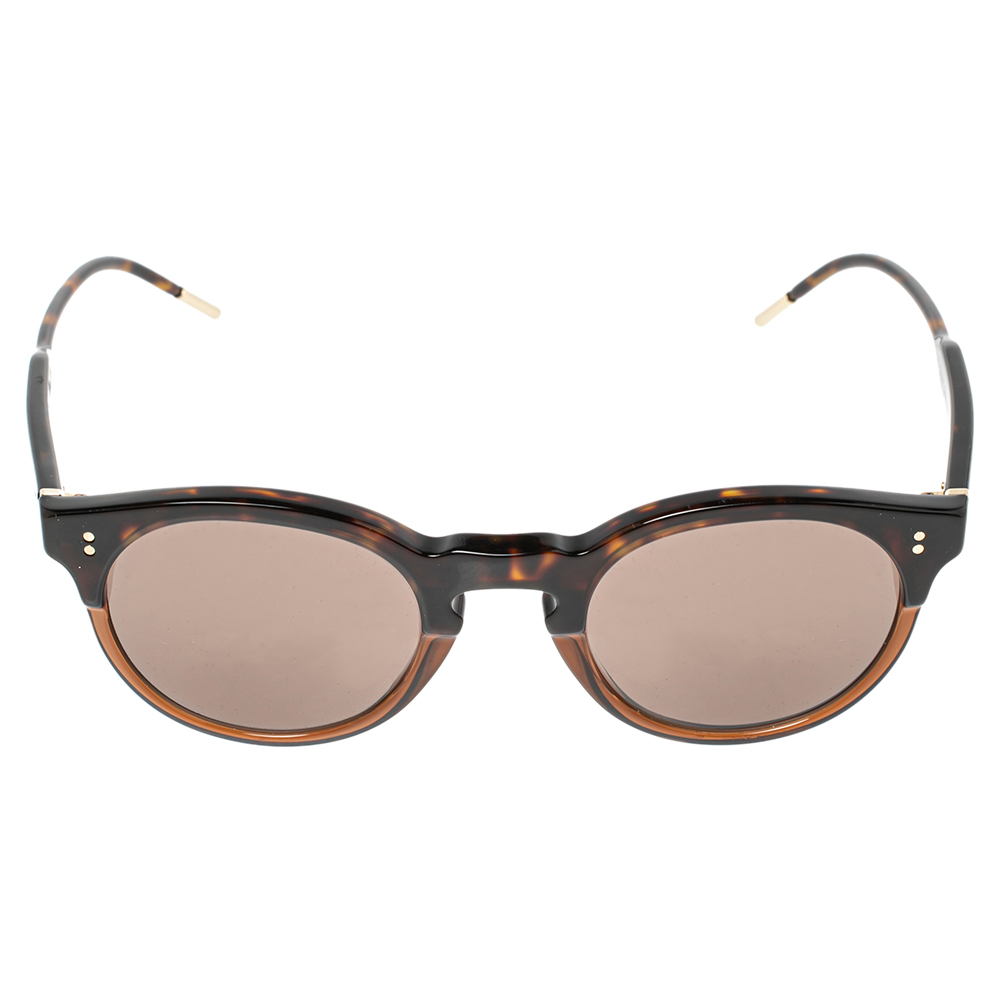 

Dolce & Gabbana Brown Havana/Brown DG 4329-F Panthos Round Sunglasses